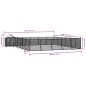 vidaXL Outdoor-Hundezwinger mit Dach Silbern 12x12x2,5m Stahl Verzinkt vidaXL Outdoor-Hundezwinger mit Dach Silbern 12x12x2,5m Stahl Verzinkt