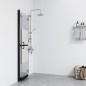 vidaXL Faltbare begehbare Duschwand Halbmattiertes ESG-Glas 80x190 cm vidaXL Faltbare begehbare Duschwand Halbmattiertes ESG-Glas 80x190 cm