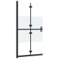vidaXL Faltbare begehbare Duschwand Halbmattiertes ESG-Glas 80x190 cm vidaXL Faltbare begehbare Duschwand Halbmattiertes ESG-Glas 80x190 cm