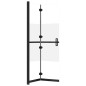 vidaXL Faltbare begehbare Duschwand Halbmattiertes ESG-Glas 80x190 cm vidaXL Faltbare begehbare Duschwand Halbmattiertes ESG-Glas 80x190 cm