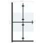 vidaXL Faltbare begehbare Duschwand Halbmattiertes ESG-Glas 80x190 cm vidaXL Faltbare begehbare Duschwand Halbmattiertes ESG-Glas 80x190 cm