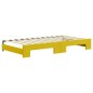 vidaXL Tagesbett Ausziehbar mit Matratzen Gelb 100x200 cm Samt vidaXL Tagesbett Ausziehbar mit Matratzen Gelb 100x200 cm Samt
