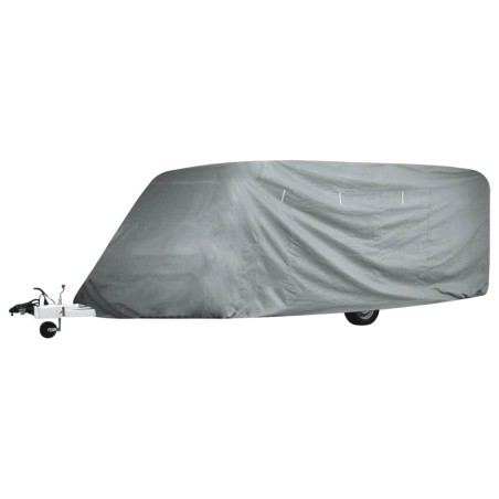 vidaXL Wohnwagen-Abdeckung Grau Gr. S