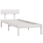 vidaXL Massivholzbett Weiß 75x190 cm vidaXL Massivholzbett Weiß 75x190 cm