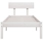 vidaXL Massivholzbett Weiß 75x190 cm vidaXL Massivholzbett Weiß 75x190 cm