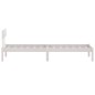 vidaXL Massivholzbett Weiß 75x190 cm vidaXL Massivholzbett Weiß 75x190 cm