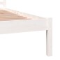 vidaXL Massivholzbett Kiefer 90x190 cm Weiß vidaXL Massivholzbett Kiefer 90x190 cm Weiß