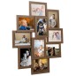 vidaXL Collage Bilderrahmen für 10x(13x18 cm) Fotos Hellbraun MDF vidaXL Collage Bilderrahmen für 10x(13x18 cm) Fotos Hellbraun MDF