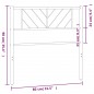 vidaXL Kopfteil Metall Schwarz 75 cm