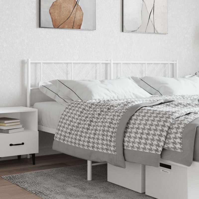 vidaXL Kopfteil Metall Weiß 180 cm vidaXL Kopfteil Metall Weiß 180 cm