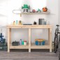 vidaXL Werkbank 140x50x80 cm Massivholz Kiefer vidaXL Werkbank 140x50x80 cm Massivholz Kiefer