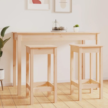 vidaXL Barhocker 2 Stk. 40x40x78 cm Massivholz Kiefer