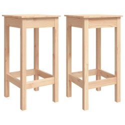 vidaXL Barhocker 2 Stk. 40x40x78 cm Massivholz Kiefer