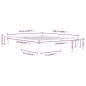 vidaXL Massivholzbett Kiefer 160x200 cm vidaXL Massivholzbett Kiefer 160x200 cm