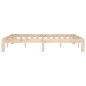 vidaXL Massivholzbett 135x190 cm vidaXL Massivholzbett 135x190 cm