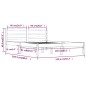 vidaXL Massivholzbett Kiefer 140x190 cm vidaXL Massivholzbett Kiefer 140x190 cm