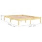 vidaXL Massivholzbett Kiefernholz 160x200 cm vidaXL Massivholzbett Kiefernholz 160x200 cm