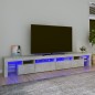 vidaXL TV-Schrank mit LED-Leuchten Betongrau 260x36,5x40 cm vidaXL TV-Schrank mit LED-Leuchten Betongrau 260x36,5x40 cm