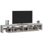 vidaXL TV-Schrank mit LED-Leuchten Betongrau 260x36,5x40 cm vidaXL TV-Schrank mit LED-Leuchten Betongrau 260x36,5x40 cm