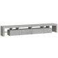 vidaXL TV-Schrank mit LED-Leuchten Betongrau 260x36,5x40 cm vidaXL TV-Schrank mit LED-Leuchten Betongrau 260x36,5x40 cm