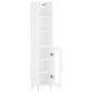 vidaXL Highboard Weiß 34,5x34x180 cm Holzwerkstoff vidaXL Highboard Weiß 34,5x34x180 cm Holzwerkstoff