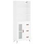 vidaXL Highboard Weiß 69,5x34x180 cm Holzwerkstoff vidaXL Highboard Weiß 69,5x34x180 cm Holzwerkstoff