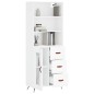 vidaXL Highboard Weiß 69,5x34x180 cm Holzwerkstoff vidaXL Highboard Weiß 69,5x34x180 cm Holzwerkstoff
