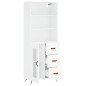 vidaXL Highboard Weiß 69,5x34x180 cm Holzwerkstoff vidaXL Highboard Weiß 69,5x34x180 cm Holzwerkstoff