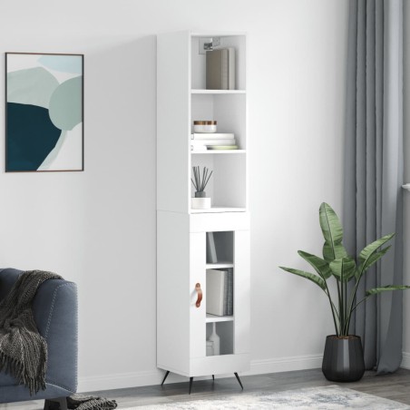 vidaXL Highboard Weiß 34,5x34x180 cm Holzwerkstoff