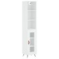 vidaXL Highboard Weiß 34,5x34x180 cm Holzwerkstoff vidaXL Highboard Weiß 34,5x34x180 cm Holzwerkstoff