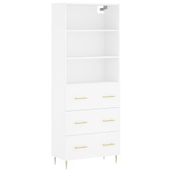 vidaXL Highboard Weiß 69,5x34x180 cm Holzwerkstoff