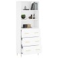vidaXL Highboard Weiß 69,5x34x180 cm Holzwerkstoff vidaXL Highboard Weiß 69,5x34x180 cm Holzwerkstoff