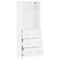 vidaXL Highboard Weiß 69,5x34x180 cm Holzwerkstoff vidaXL Highboard Weiß 69,5x34x180 cm Holzwerkstoff