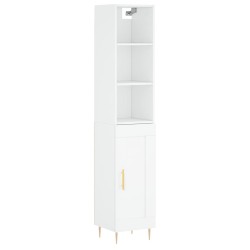 vidaXL Highboard Weiß 34,5x34x180 cm Holzwerkstoff