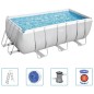 Bestway Power Steel Pool-Set Rechteckig 412x201x122 cm Bestway Power Steel Pool-Set Rechteckig 412x201x122 cm