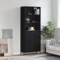 vidaXL Highboard Schwarz 69,5x34x180 cm Holzwerkstoff vidaXL Highboard Schwarz 69,5x34x180 cm Holzwerkstoff