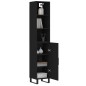 vidaXL Highboard Schwarz 34,5x34x180 cm Holzwerkstoff vidaXL Highboard Schwarz 34,5x34x180 cm Holzwerkstoff