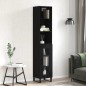 vidaXL Highboard Schwarz 34,5x34x180 cm Holzwerkstoff vidaXL Highboard Schwarz 34,5x34x180 cm Holzwerkstoff