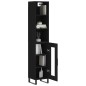 vidaXL Highboard Schwarz 34,5x34x180 cm Holzwerkstoff vidaXL Highboard Schwarz 34,5x34x180 cm Holzwerkstoff