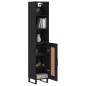 vidaXL Highboard Schwarz 34,5x34x180 cm Holzwerkstoff vidaXL Highboard Schwarz 34,5x34x180 cm Holzwerkstoff