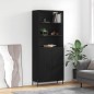 vidaXL Highboard Schwarz 69,5x34x180 cm Holzwerkstoff vidaXL Highboard Schwarz 69,5x34x180 cm Holzwerkstoff