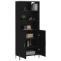 vidaXL Highboard Schwarz 69,5x34x180 cm Holzwerkstoff vidaXL Highboard Schwarz 69,5x34x180 cm Holzwerkstoff