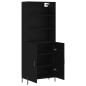 vidaXL Highboard Schwarz 69,5x34x180 cm Holzwerkstoff vidaXL Highboard Schwarz 69,5x34x180 cm Holzwerkstoff