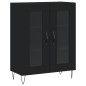 vidaXL Highboard Schwarz 69,5x34x180 cm Holzwerkstoff vidaXL Highboard Schwarz 69,5x34x180 cm Holzwerkstoff