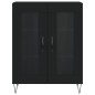vidaXL Highboard Schwarz 69,5x34x180 cm Holzwerkstoff vidaXL Highboard Schwarz 69,5x34x180 cm Holzwerkstoff