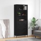 vidaXL Highboard Schwarz 69,5x34x180 cm Holzwerkstoff vidaXL Highboard Schwarz 69,5x34x180 cm Holzwerkstoff