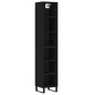 vidaXL Highboard Schwarz 34,5x32,5x180 cm Holzwerkstoff vidaXL Highboard Schwarz 34,5x32,5x180 cm Holzwerkstoff