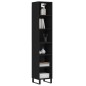 vidaXL Highboard Schwarz 34,5x32,5x180 cm Holzwerkstoff vidaXL Highboard Schwarz 34,5x32,5x180 cm Holzwerkstoff