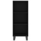 vidaXL Highboard Schwarz 34,5x32,5x180 cm Holzwerkstoff vidaXL Highboard Schwarz 34,5x32,5x180 cm Holzwerkstoff