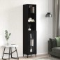 vidaXL Highboard Schwarz 34,5x34x180 cm Holzwerkstoff vidaXL Highboard Schwarz 34,5x34x180 cm Holzwerkstoff